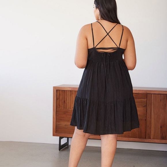 Black Taffeta Dress - Picture 3 of 4